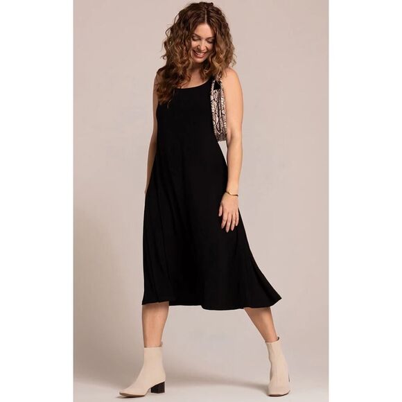 Sympli Square Neck Fit & Flare Dress - Size 10 - NWT - Picture 5 of 6